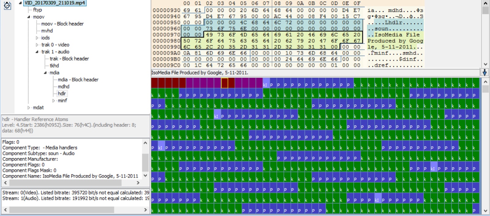 Forensic Media File Structure Analysis Interface
